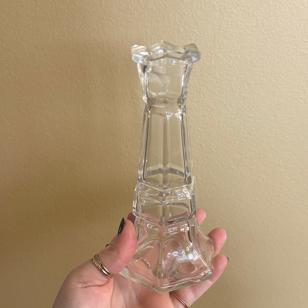Libbey Gibraltar Clear Glass Rook Bud Vase